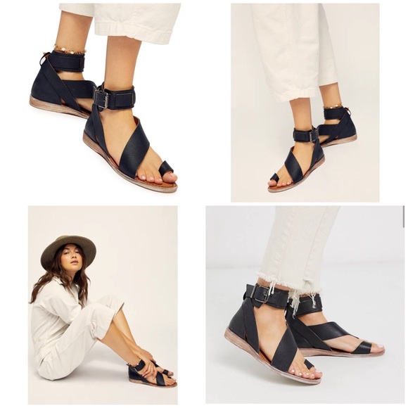 NWT Free People Vale Boot Sandals Black MSRP $168 - Picture 11 of 16